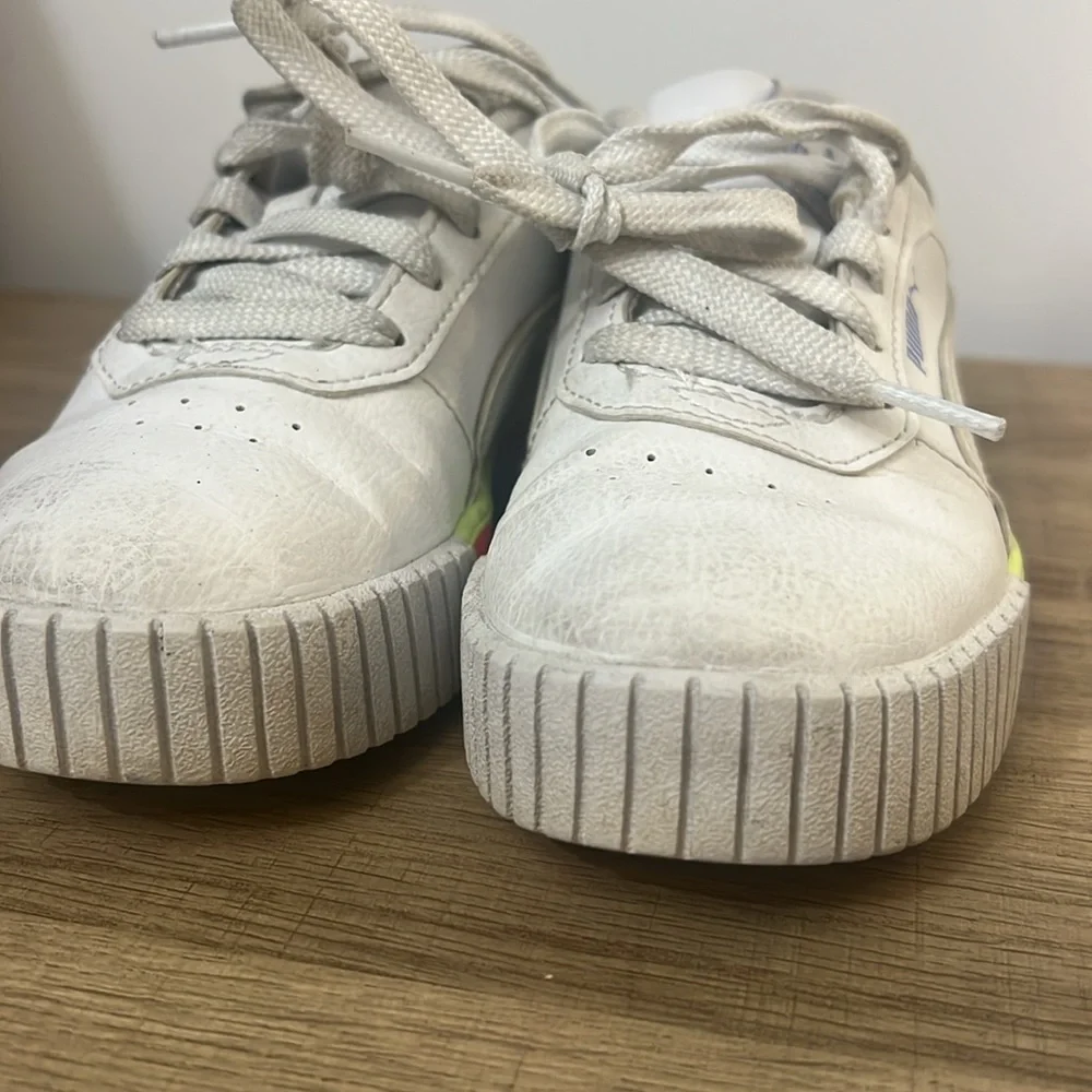 Girls, puma shoes/sneakers leather upper size 1C